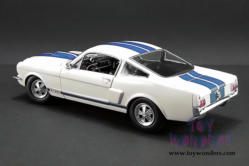 Acme - Shelby&reg; GT350&reg; Supercharged (1966, 1/18 scale diecast model car, White w/Blue stripes) 1801833