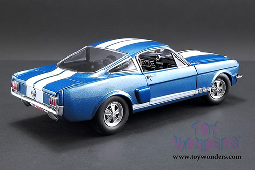 Acme - Shelby&reg; GT350&reg; Supercharged (1966, 1/18 scale diecast model car, Blue w/White stripes) 1801834