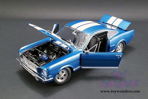 Acme - Shelby&reg; GT350&reg; Supercharged (1966, 1/18 scale diecast model car, Blue w/White stripes) 1801834