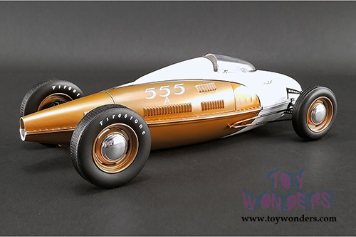 Acme - So-Cal Speed Shop Belly Tanker #555 (1/18 scale diecast model car, Gold/White) 1803004