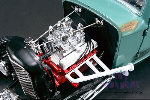 Acme - Southern Speed & Marine Ford 5-Window Hot Rod (1932, 1/18 scale diecast model car, Satin Light Green) 1805012