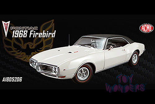 Acme - Pontiac Firebird with Vinyl Top (1968, 1/18 scale diecast model car, Cameo Ivory)  1805206