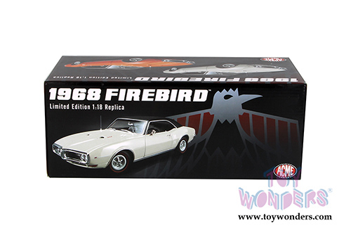Acme - Pontiac Firebird with Vinyl Top (1968, 1/18 scale diecast model car, Cameo Ivory)  1805206