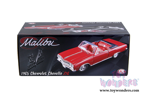 Acme - Chevrolet&reg; Chevelle&reg; Z16 (Malibu SS 396) Convertible (1965, 1/18 scale diecast model car, Red)  1805306