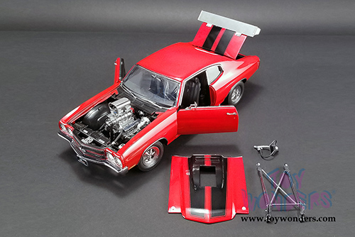 Acme - Drag Outlaws | Chevrolet&reg; Chevelle&reg; SS Hardtop (1970, 1/18 scale diecast model car, Red) 1805511