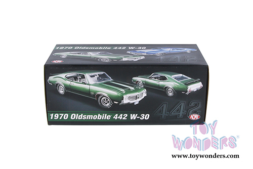 Acme - Oldsmobile&reg; 442 W-30 Hardtop (1970, 1/18 scale diecast model car, Sherwood Green) 1805612