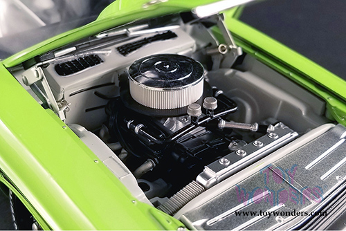 Acme | Sam Posey #77 Dodge Challenger Trans Am Street Version (1970, 1/18 scale diecast model car, Green) 1806001B