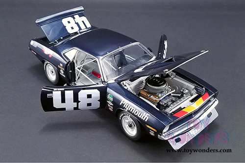 Acme - Dan Gurney Trans Am Barracuda #48 Hardtop (1970, 1/18 scale diecast model car, Metallic Blue) 1806101