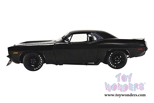 Acme - Plymouth Barracuda Trans Am "Street Version" Hard Top (1970, 1/18 scale diecast model car, Matte Black) 1806108