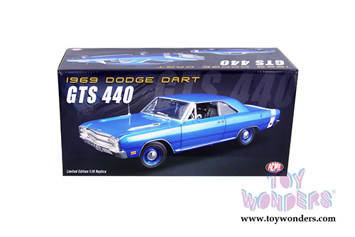 Acme | Dodge Dart GTS 440 Hardtop (1969, 1/18 scale diecast model car, B5 Blue) 1806402