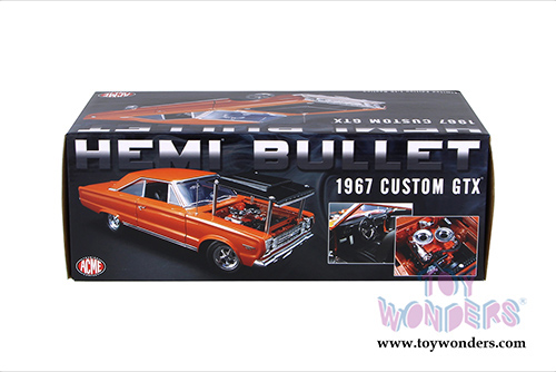 Acme - Plymouth GTX&reg; HEMI Bullet Hardtop (1967, 1/18 scale diecast model car, Orange) 1806702