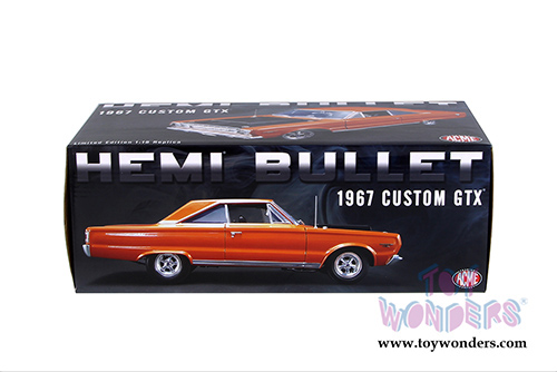 Acme - Plymouth GTX&reg; HEMI Bullet Hardtop (1967, 1/18 scale diecast model car, Orange) 1806702