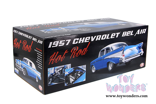 Acme - Chevrolet&reg; Bel Air&reg; Hot Rod Hardtop (1957, 1/18 scale diecast model car, Harbor Blue) 1807004