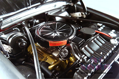 Acme - Oldsmobile Super 88 Hardtop (1957, 1/18 scale diecast model car, Charcoal Grey/ Festival Red) 1808001