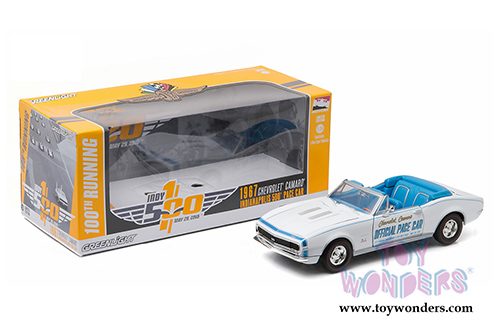 Greenlight - Chevrolet&reg; Camaro&reg; Indianapolis 500&reg; Pace Car (1967, 1/24 scale diecast model car, White) 18221