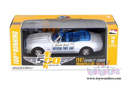 Greenlight - Chevrolet&reg; Camaro&reg; Indianapolis 500&reg; Pace Car (1967, 1/24 scale diecast model car, White) 18221