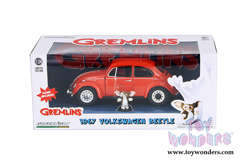 Greenlight Hollywood - Gremlins Volkswagen Beetle Hard Top with Gizmo figure (1967, 1/24 scale diecast model car, Red) 18231