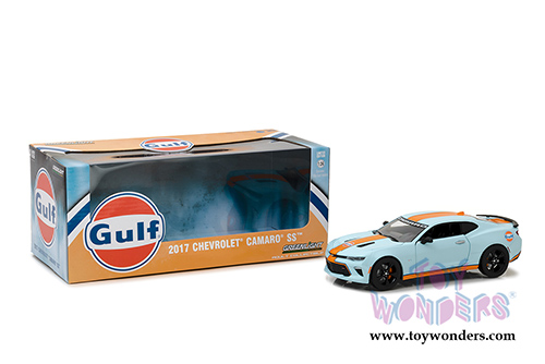 Greenlight - Chevrolet&reg; Camaro&reg; SS&trade; Gulf Oil Racing Hardtop (2017, 1/24 scale diecast model car, Blue w/Orange) 18233