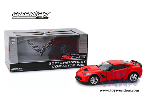 Greenlight - Chevrolet&reg; Corvette&reg; Z06 Coupe (2019, 1/24 scale diecast model car, Torch Red) 18251