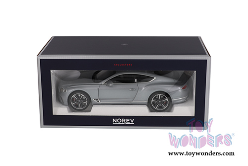 Norev - Bentley Continental GT Hardtop (2018, 1/18 scale diecast model car, Metallic Gray) 182780