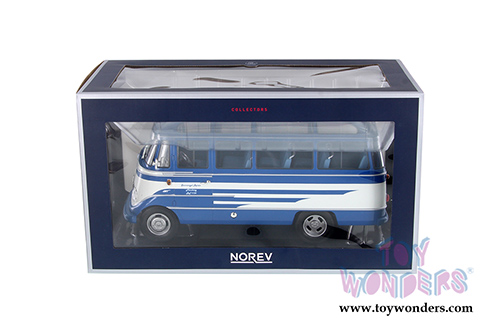 Norev - Mercedes-Benz 0319 Bus (1960, 1/18 scale diecast model car, Blue/Beige) 183412