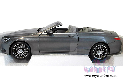 Norev - Mercedes-Benz S-Class Convertible (2014, 1/18 scale diecast model car, Grey Metallic) 183484