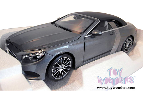 Norev - Mercedes-Benz S-Class Convertible (2014, 1/18 scale diecast model car, Grey Metallic) 183484