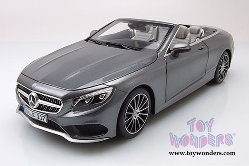 Norev - Mercedes-Benz S-Class Convertible (2014, 1/18 scale diecast model car, Grey Metallic) 183484