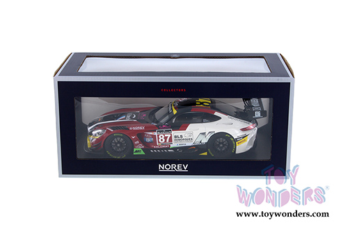 Norev - Mercedes AMG GT3 #87 Ricci / Beaubelique / Vannelet (Team Akka) Winners GT Series Monza 2016 (1/18 scale diecast model car, Red/White) 183492