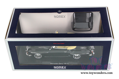 Norev - Mercedes-Benz 190 SL Convertible (1957, 1/18 scale diecast model car, Black) 183538
