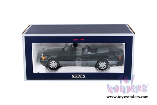 Norev - Mercedes-Benz 300 CE-24 Cabriolet Convertible (1990, 1/18 scale diecast model car, Black) 183566