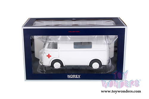 Norev - Peugeot D4B Ambulance (1963, 1/18 scale diecast model car, White) 184699