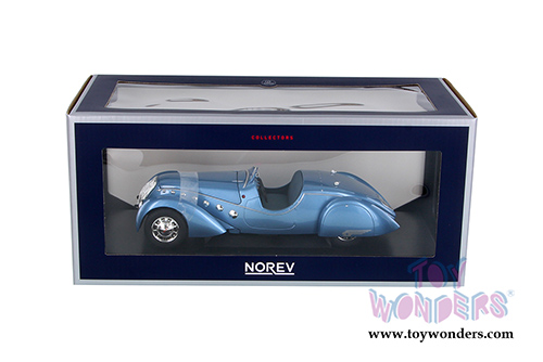 Norev - Peugeot 302 Darl'mat Roadster (1937, 1/18 scale diecast model car, Blue Metallic) 184821