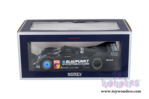Norev - Porsche 962 C #1 Winner ADAC Supersprint Nurburgring H.J. Stuck (1986, 1/18 scale diecast model car, Black) 187411