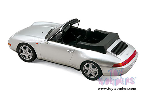 Norev - Porsche 911 Carrera Cabriolet Convertible (1993, 1/18 scale diecast model car, Silver) 187592