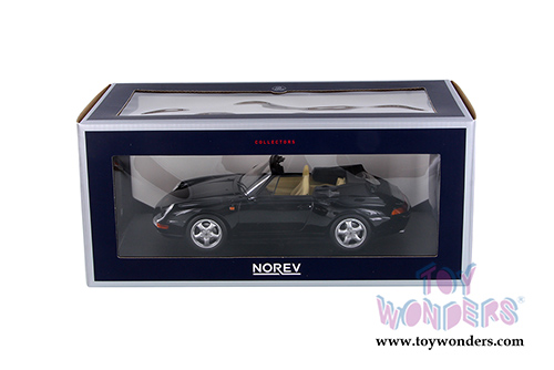 Norev - Porsche 911 Carrera Cabriolet Convertible (1993, 1/18 scale diecast model car, Black) 187595