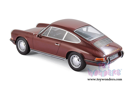 Norev - Porsche 911 T Hardtop (1969, 1/18 scale diecast model car, Dark Red) 187630
