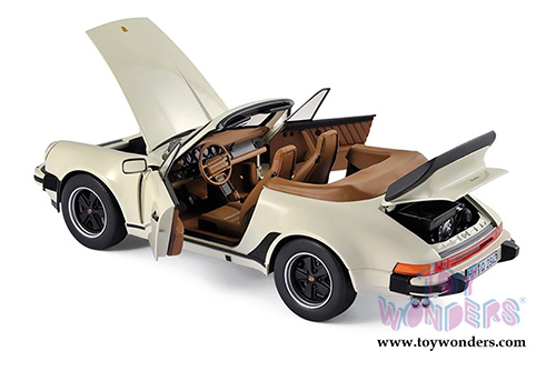 Norev - Porsche 911 Turbo Cabriolet Convertible (1987, 1/18 scale diecast model car, Ivory) 187661