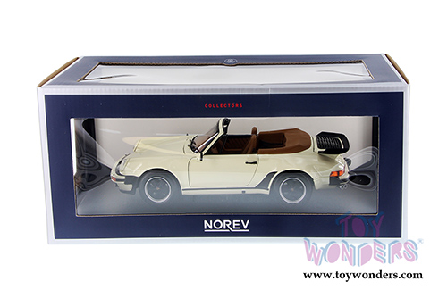 Norev - Porsche 911 Turbo Cabriolet Convertible (1987, 1/18 scale diecast model car, Ivory) 187661