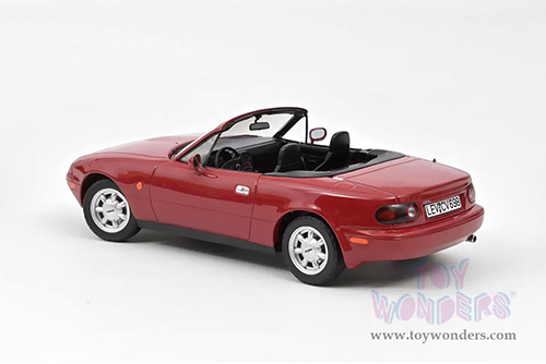 Norev - Mazda MX-5 Miata Convertible (1989, 1/18 scale diecast model car, Red) 188020