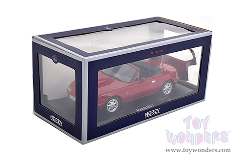 Norev - Mazda MX-5 Miata Convertible (1989, 1/18 scale diecast model car, Red) 188020