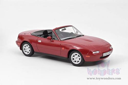 Norev - Mazda MX-5 Miata Convertible (1989, 1/18 scale diecast model car, Red) 188020