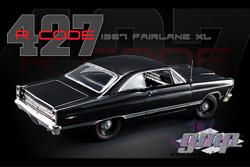GMP - Ford Fairlane XL 427 R Code Hard Top (1967, 1/18 scale diecast model car, Black) 18803BK