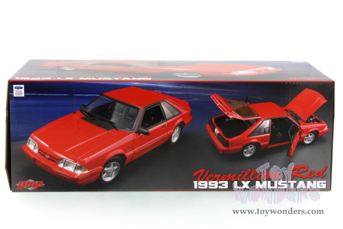 Greenlight - Ford Mustang LX Hard Top (1993, 1/18 scale diecast model car, Vermillion Red) 18804R