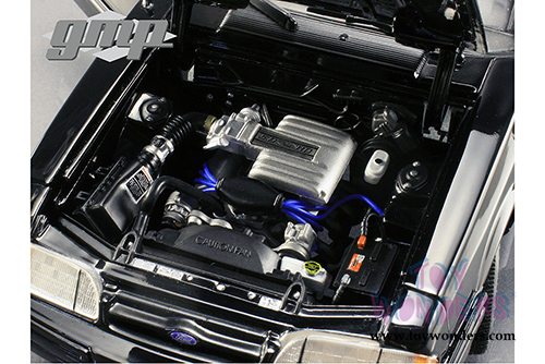 GMP - FBI Pursuit Ford Mustang Hard Top (1992, 1/18 scale diecast model car, Black) 18805BK