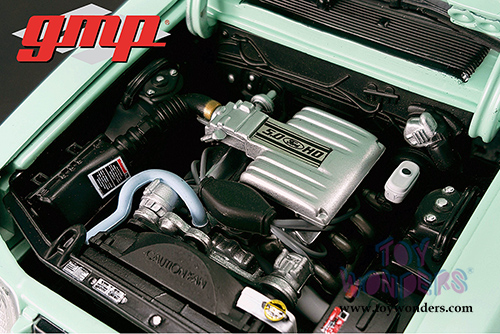 GMP - Ford Mustang United States Border Patrol SSP (1988, 1/18 scale diecast model car, Turquoise w/White) 18845