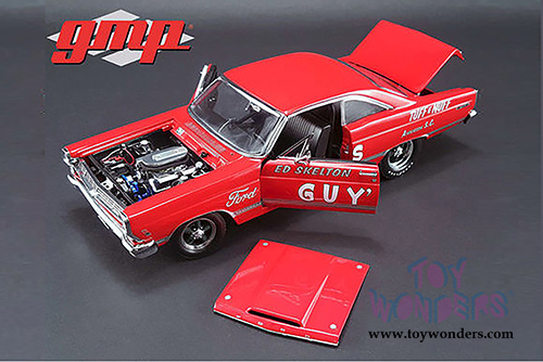 GMP - Ford Fairlane 427R Drag Car Lightweight Ed Skelton "TUFF E NUFF" Hardtop (1967, 1/18 scale diecast model car, Red) 18846