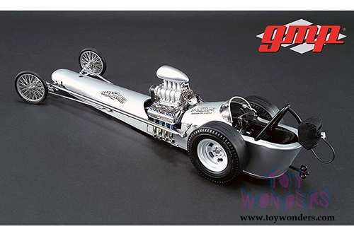 GMP - "The Chizler V" Vintage Dragster (1/18 scale diecast model car, Silver) 18847