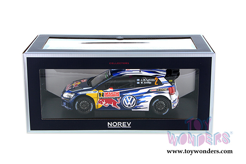 Norev - Volkswagen Polo R WRC #2 - Rallye Monte Carlo 2015 - Latvala / Anttila (2015, 1/18 scale diecast model car, Blue) 188478