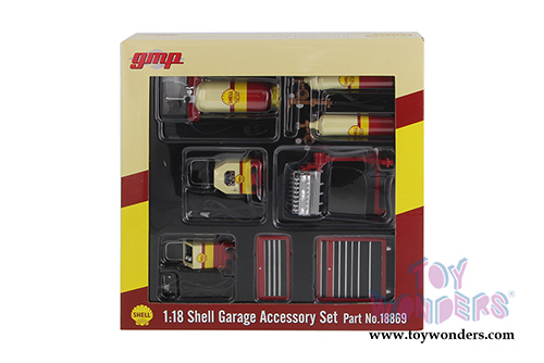 GMP - Shell Oil Garage Shop Tool Set (6 pc. set, 1:18 Scale) 18869